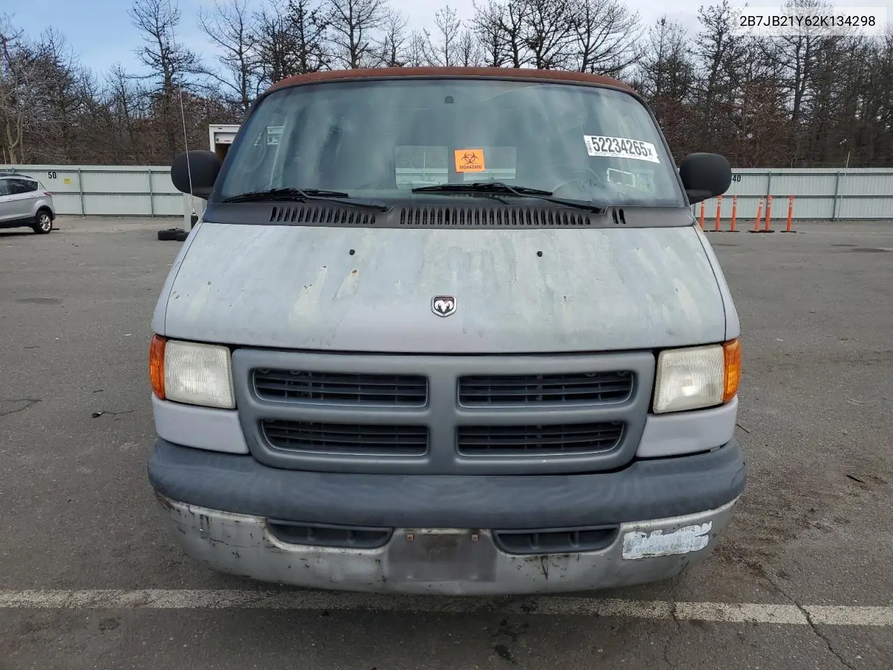 2002 Dodge Ram Van B2500 VIN: 2B7JB21Y62K134298 Lot: 52234265