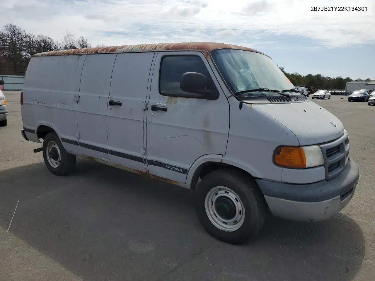 2002 Dodge Ram Van B2500 VIN: 2B7JB21Y22K134301 Lot: 52246795