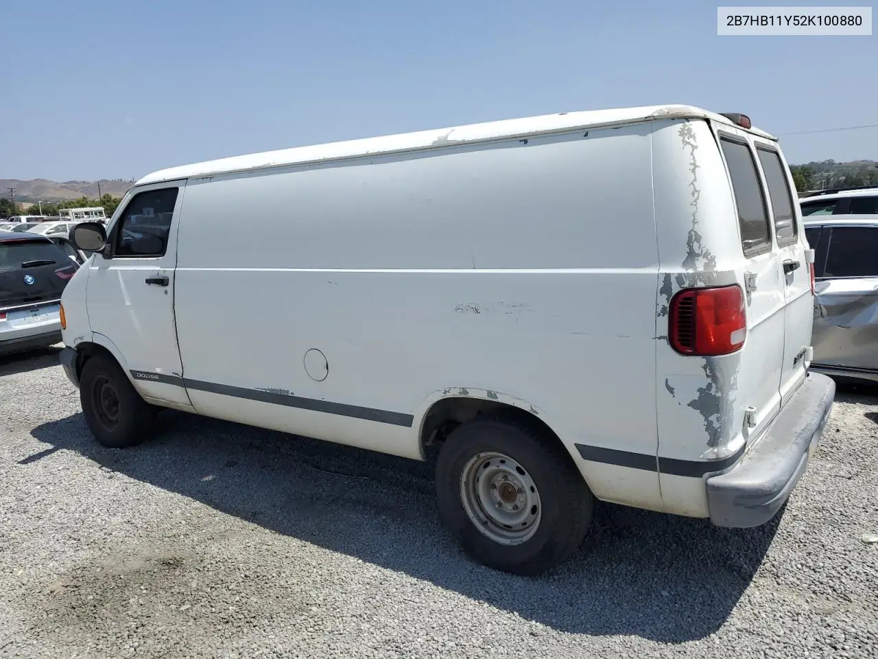 2002 Dodge Ram Van B1500 VIN: 2B7HB11Y52K100880 Lot: 62180555