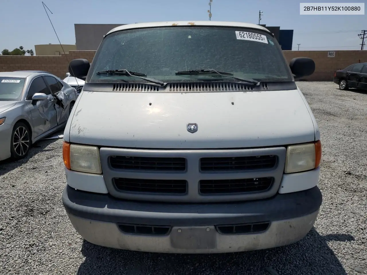 2002 Dodge Ram Van B1500 VIN: 2B7HB11Y52K100880 Lot: 62180555