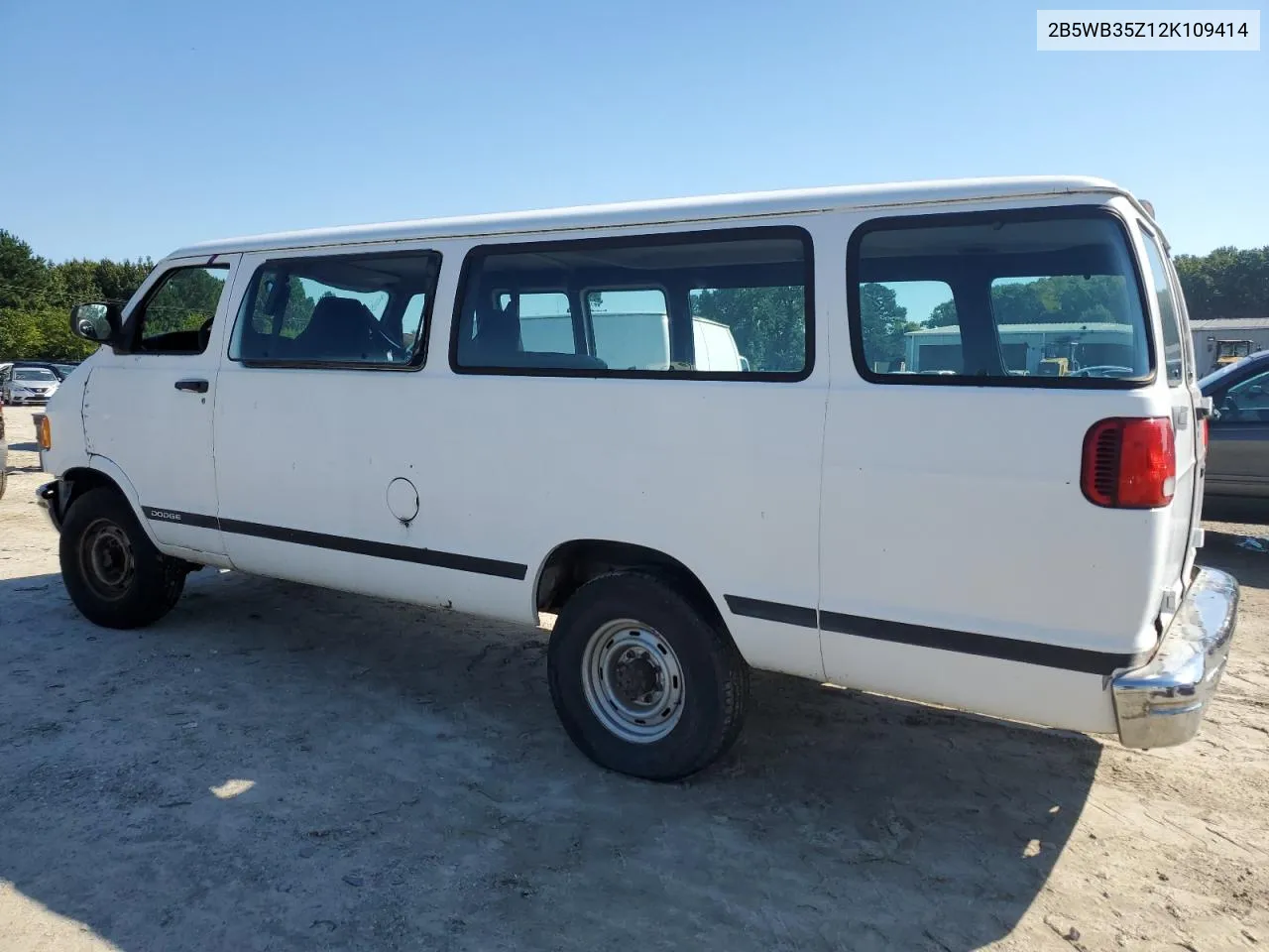 2002 Dodge Ram Wagon B3500 VIN: 2B5WB35Z12K109414 Lot: 72500924