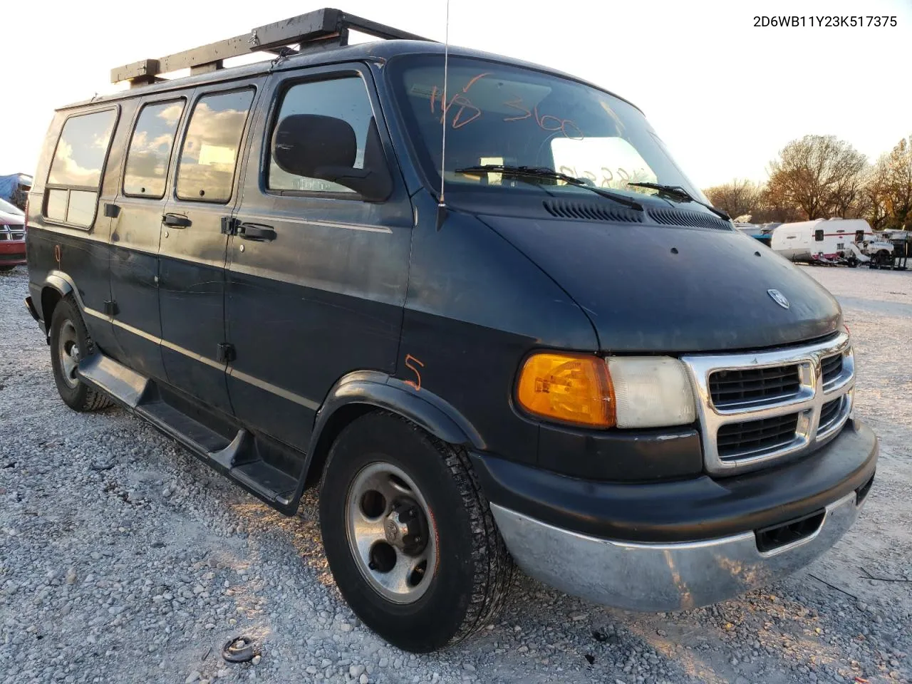 2003 Dodge Ram Van B1500 VIN: 2D6WB11Y23K517375 Lot: 71884933