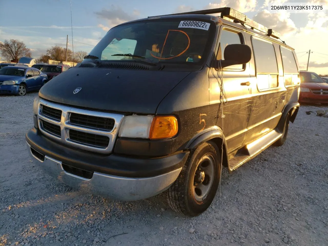 2003 Dodge Ram Van B1500 VIN: 2D6WB11Y23K517375 Lot: 71884933
