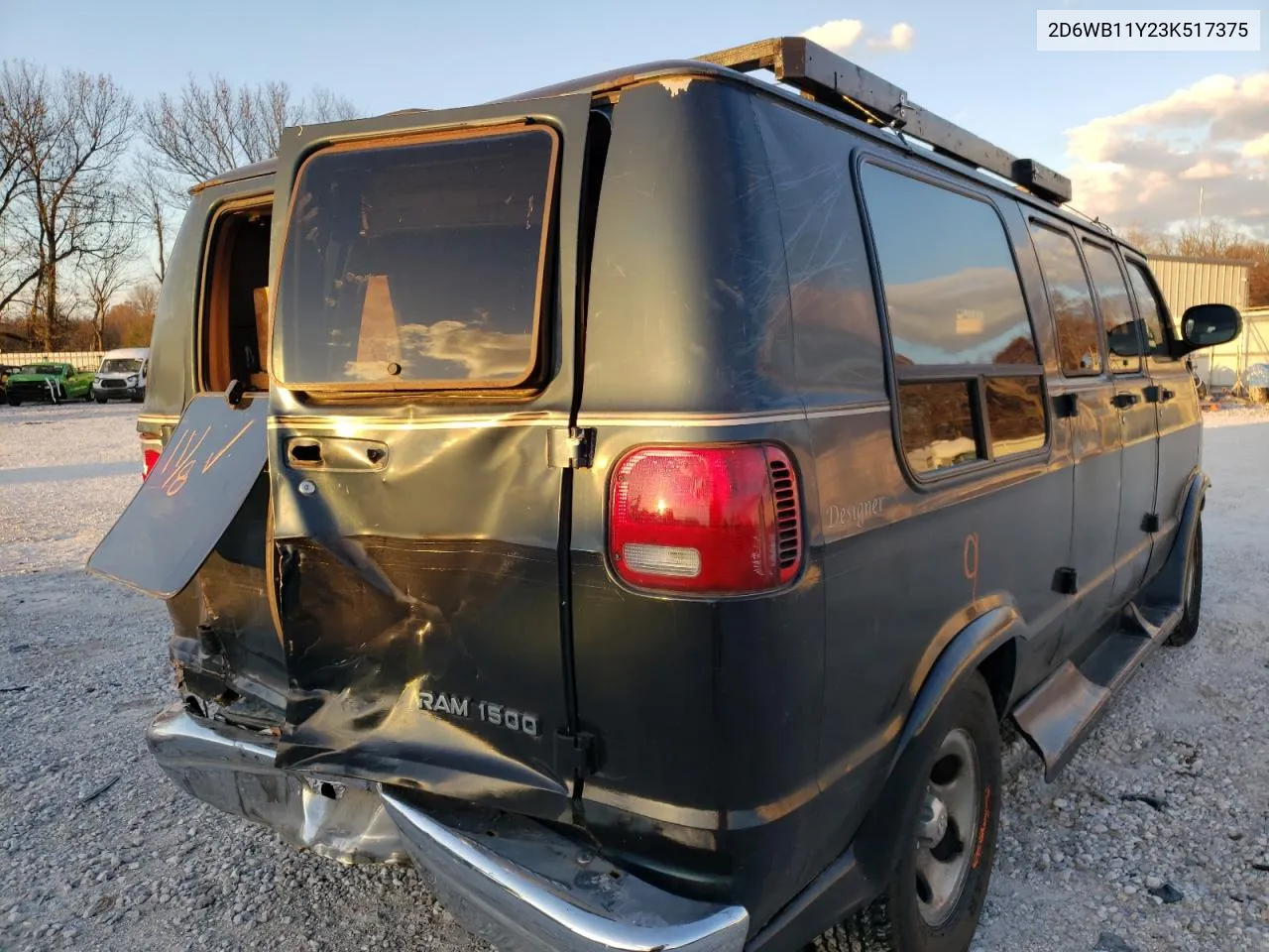 2003 Dodge Ram Van B1500 VIN: 2D6WB11Y23K517375 Lot: 71884933