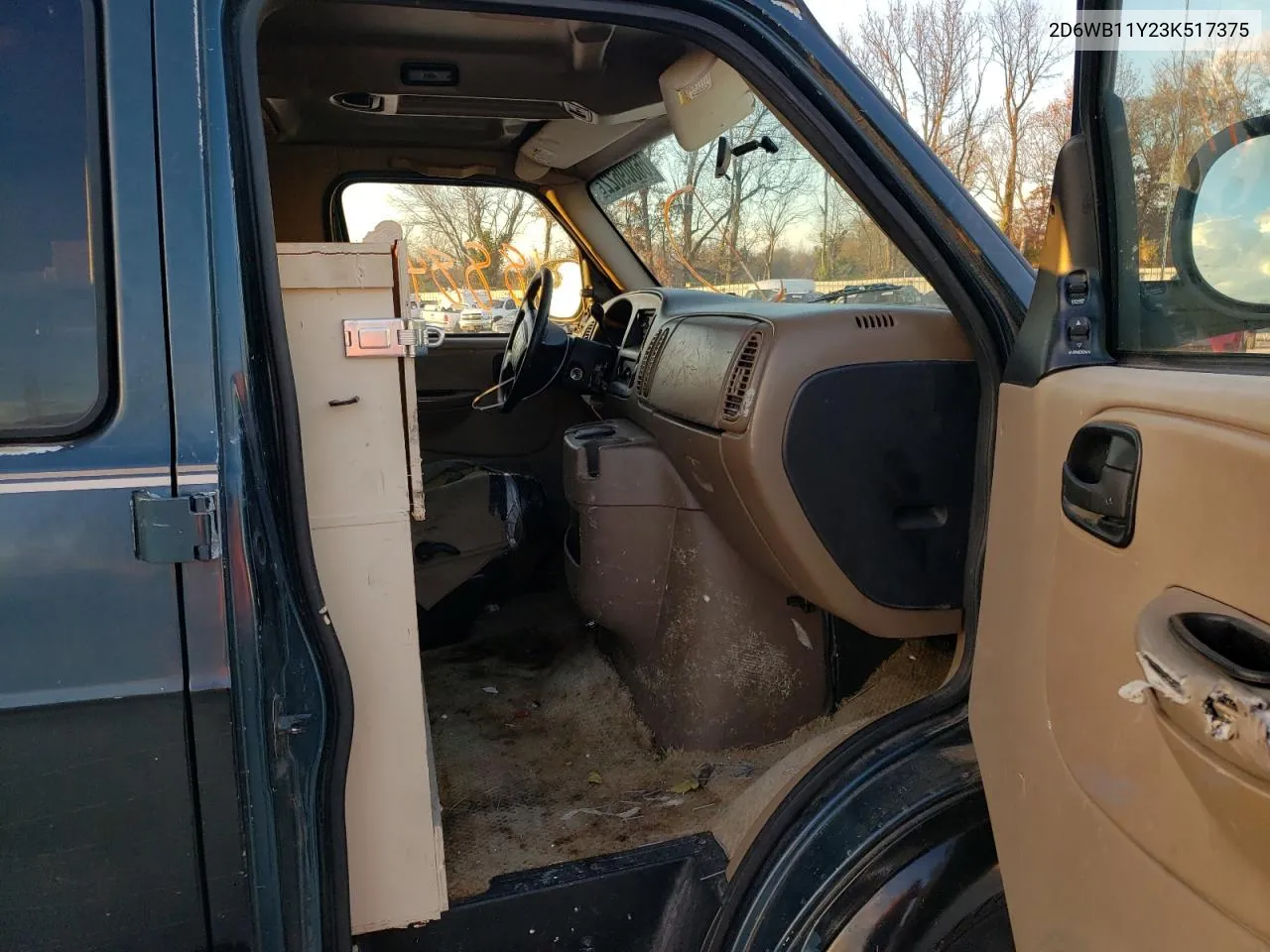 2003 Dodge Ram Van B1500 VIN: 2D6WB11Y23K517375 Lot: 71884933
