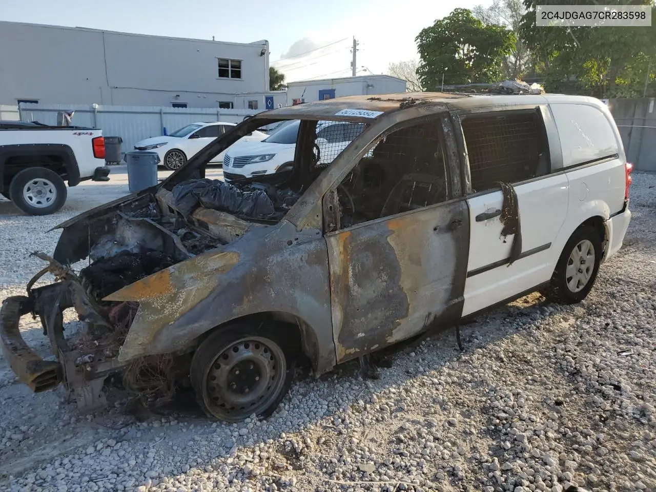 2012 Dodge Ram Van VIN: 2C4JDGAG7CR283598 Lot: 52729395