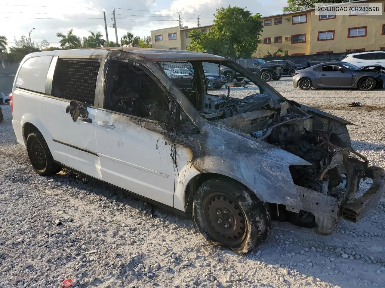 2012 Dodge Ram Van VIN: 2C4JDGAG7CR283598 Lot: 52729395