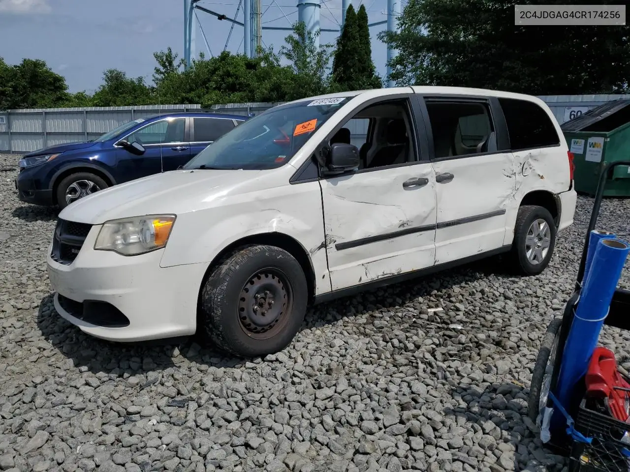 2012 Dodge Ram Van VIN: 2C4JDGAG4CR174256 Lot: 61872485