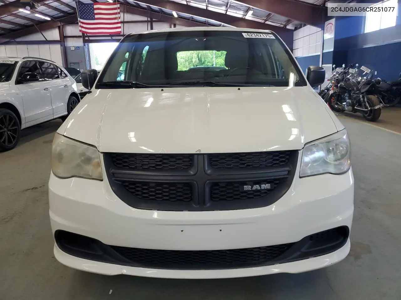 2012 Dodge Ram Van VIN: 2C4JDGAG6CR251077 Lot: 62342175