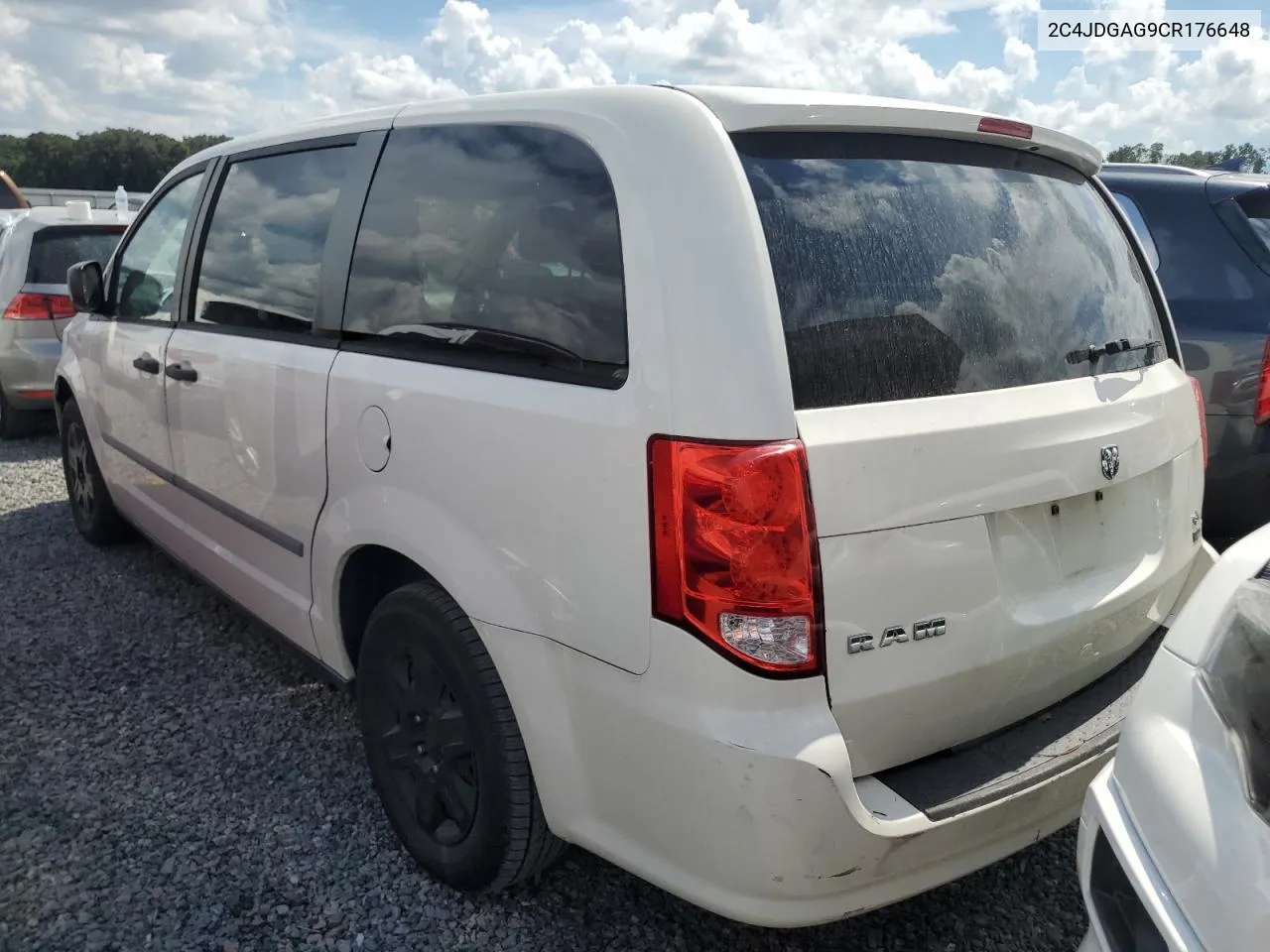 2012 Dodge Ram Van VIN: 2C4JDGAG9CR176648 Lot: 73706074