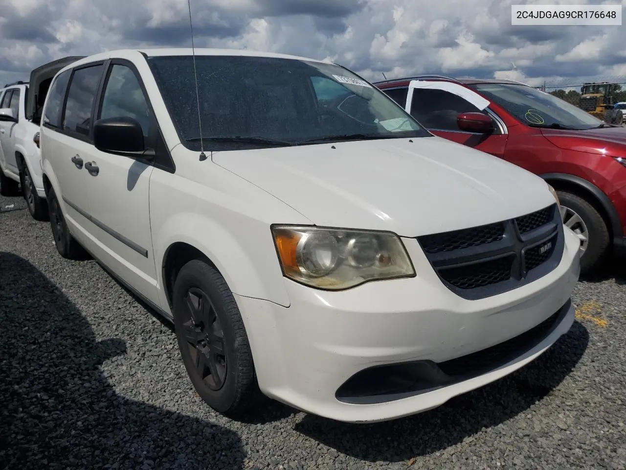 2012 Dodge Ram Van VIN: 2C4JDGAG9CR176648 Lot: 73706074