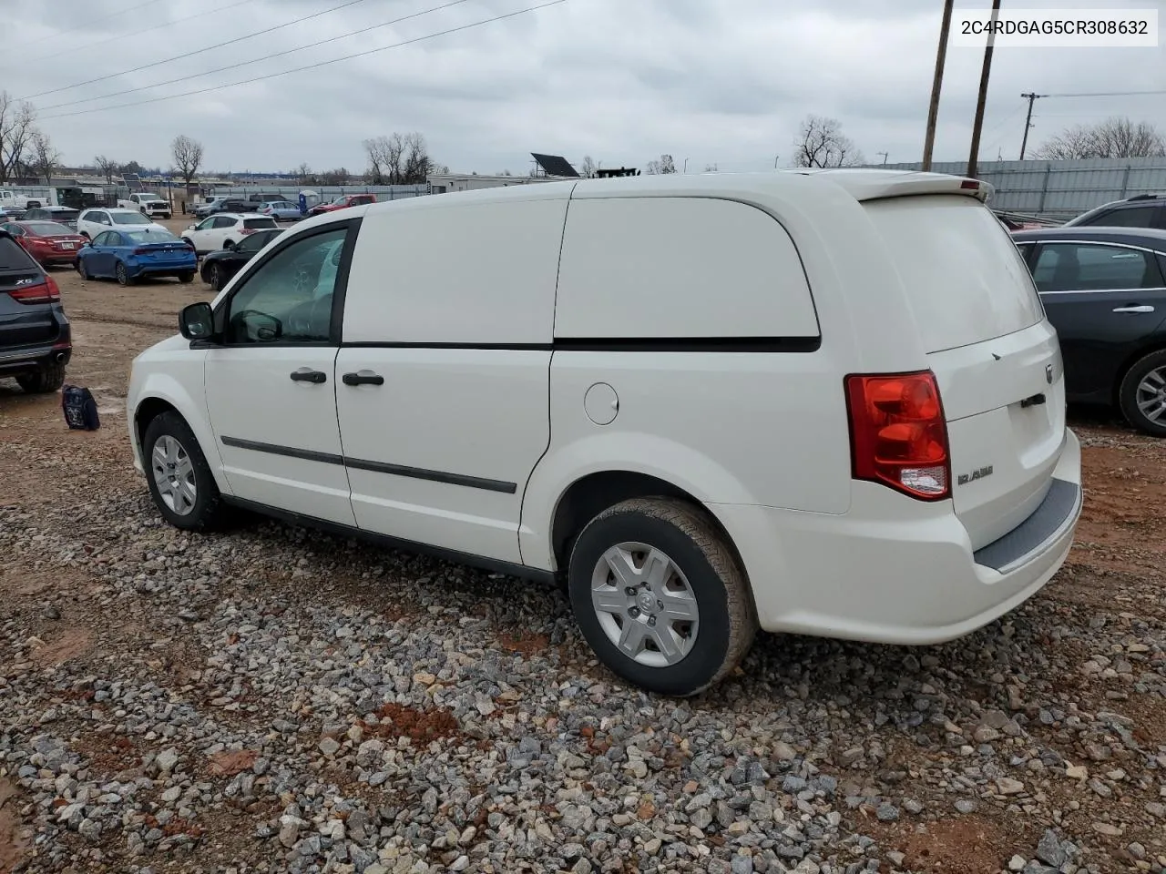 2012 Dodge Ram Van VIN: 2C4RDGAG5CR308632 Lot: 86862894