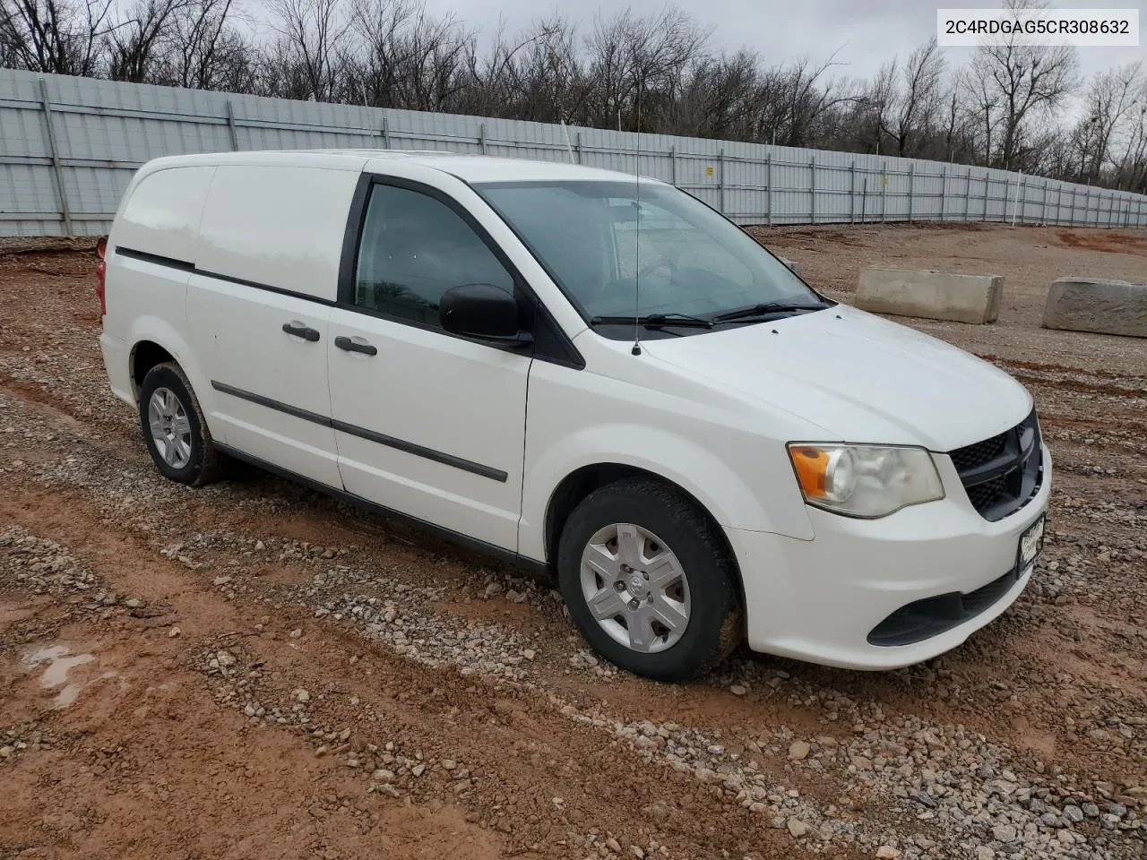 2012 Dodge Ram Van VIN: 2C4RDGAG5CR308632 Lot: 86862894