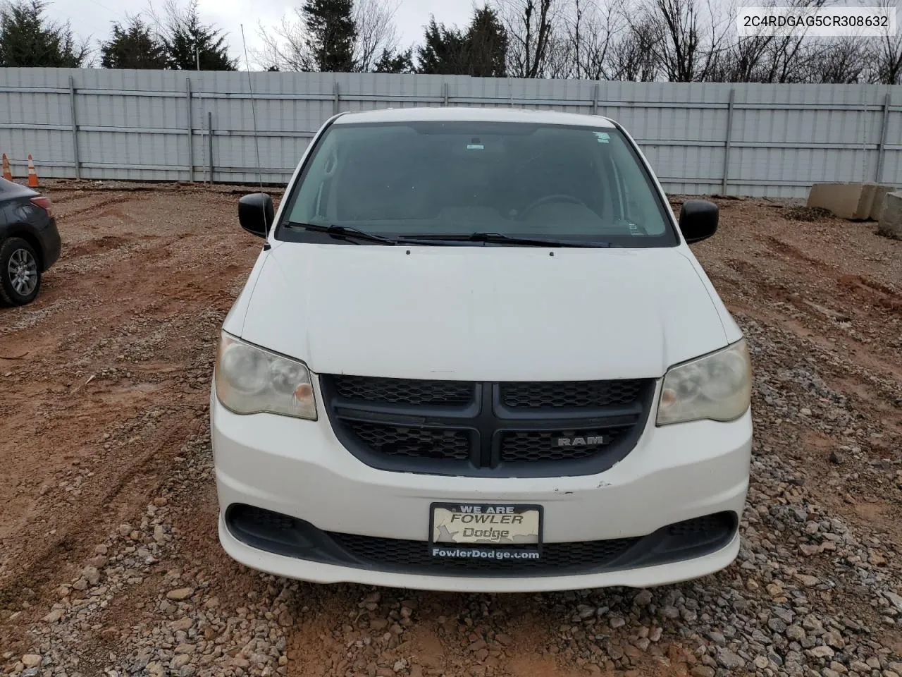 2012 Dodge Ram Van VIN: 2C4RDGAG5CR308632 Lot: 86862894