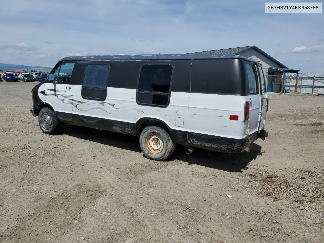 1989 Dodge Ram Van B250 VIN: 2B7HB21Y4KK353758 Lot: 61409205