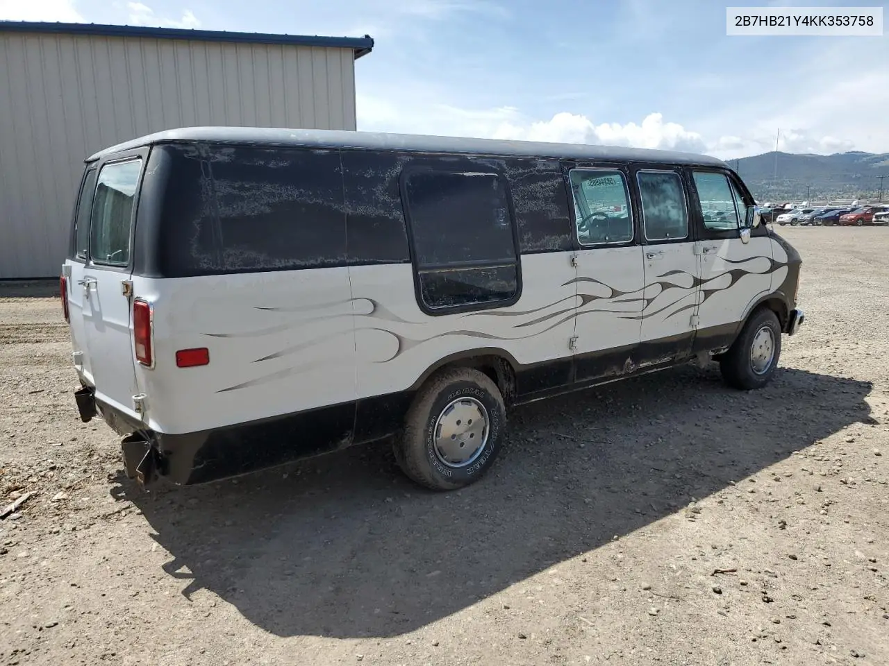 1989 Dodge Ram Van B250 VIN: 2B7HB21Y4KK353758 Lot: 61409205