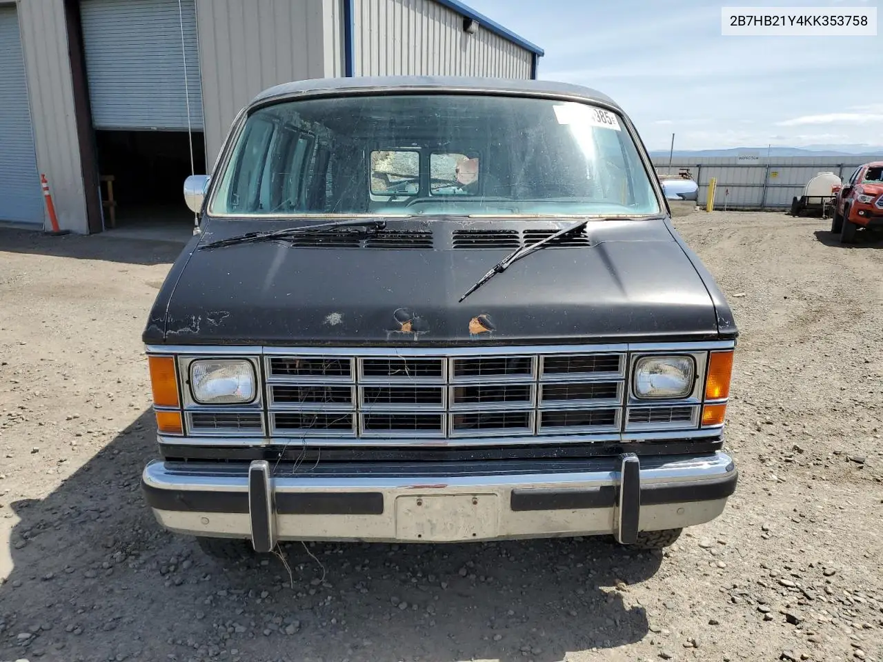 1989 Dodge Ram Van B250 VIN: 2B7HB21Y4KK353758 Lot: 61409205