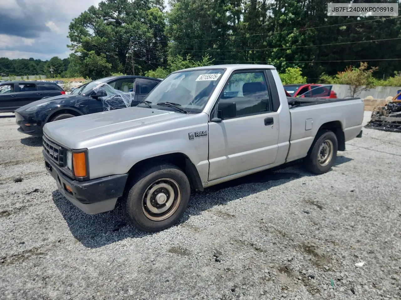 1989 Dodge Ram 50 VIN: JB7FL24DXKP008918 Lot: 62155475