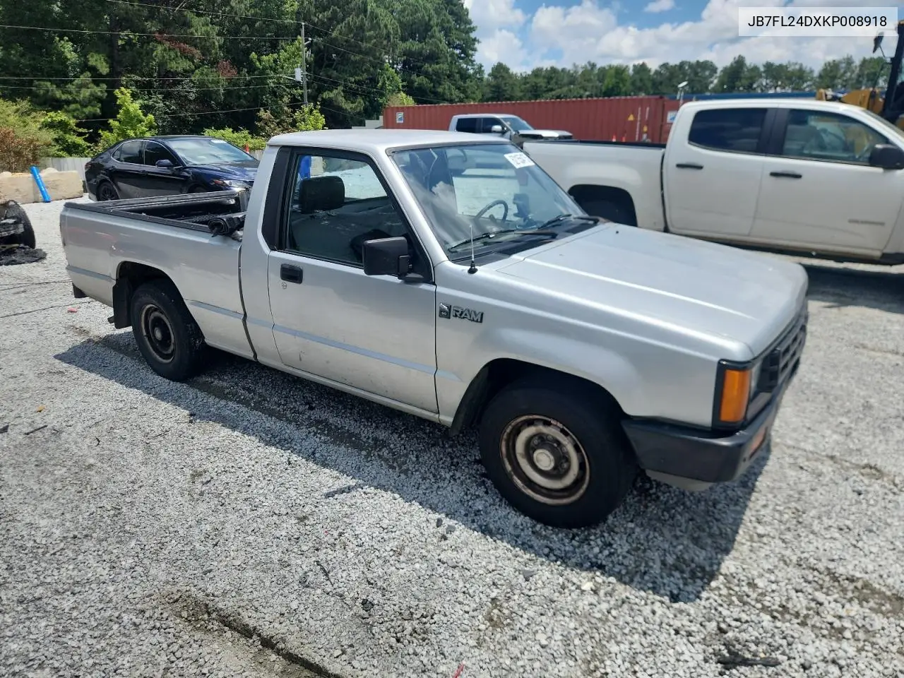 1989 Dodge Ram 50 VIN: JB7FL24DXKP008918 Lot: 62155475