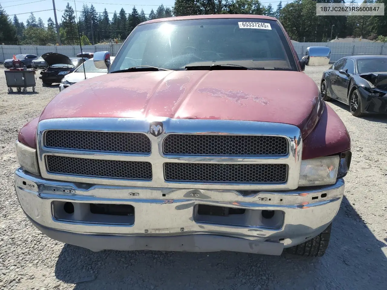 1994 Dodge Ram 2500 VIN: 1B7JC26Z1RS600847 Lot: 65337245
