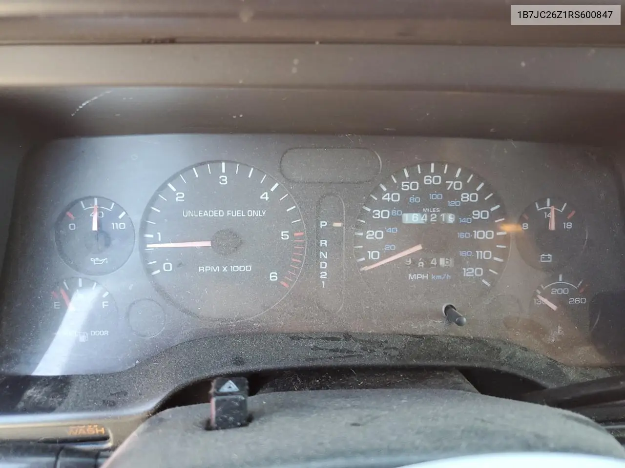 1994 Dodge Ram 2500 VIN: 1B7JC26Z1RS600847 Lot: 65337245
