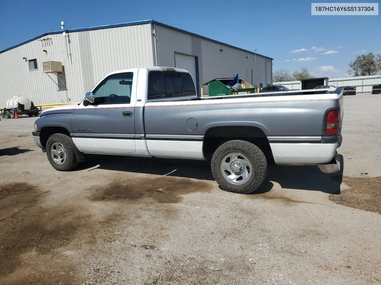 1995 Dodge Ram 1500 VIN: 1B7HC16Y6SS137304 Lot: 62939815