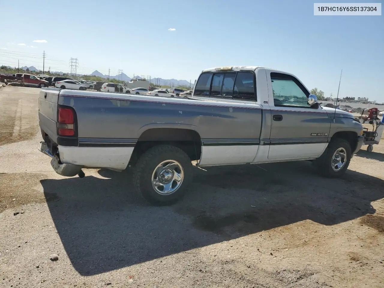 1995 Dodge Ram 1500 VIN: 1B7HC16Y6SS137304 Lot: 62939815