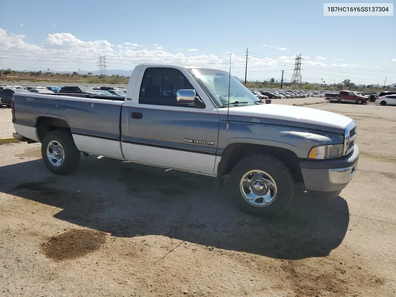 1995 Dodge Ram 1500 VIN: 1B7HC16Y6SS137304 Lot: 62939815