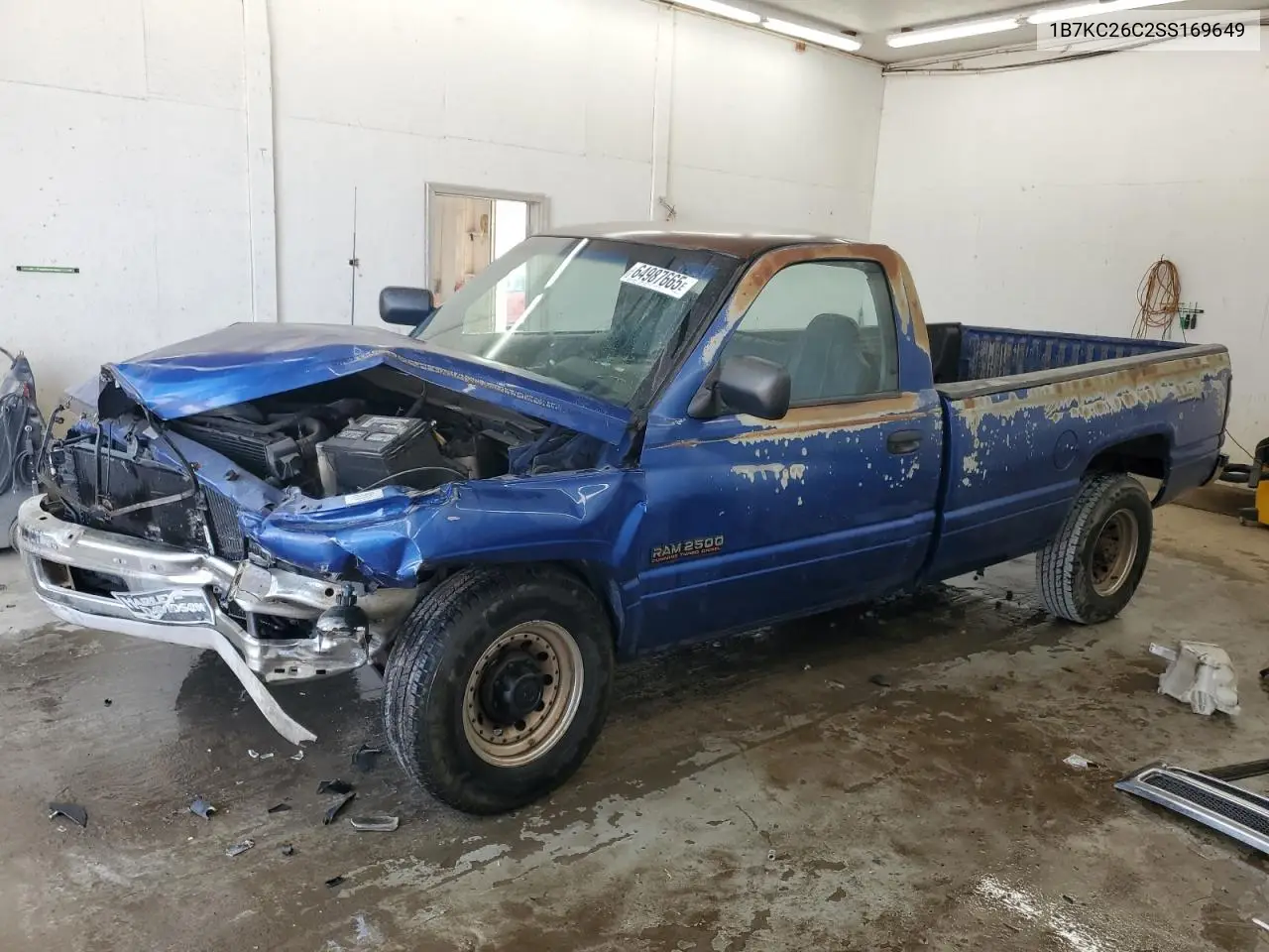 1995 Dodge Ram 2500 VIN: 1B7KC26C2SS169649 Lot: 64987665