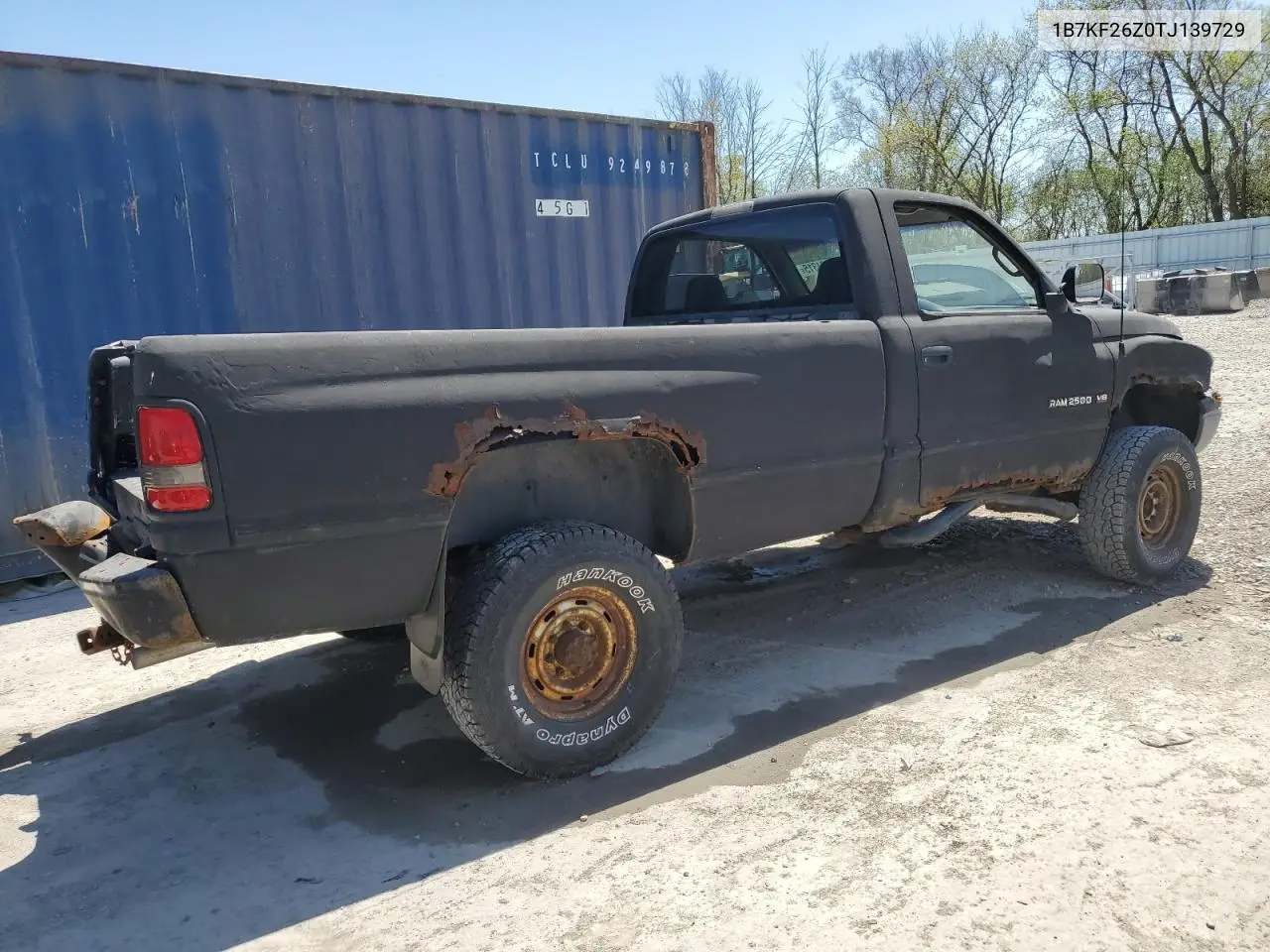 1996 Dodge Ram 2500 VIN: 1B7KF26Z0TJ139729 Lot: 55794315