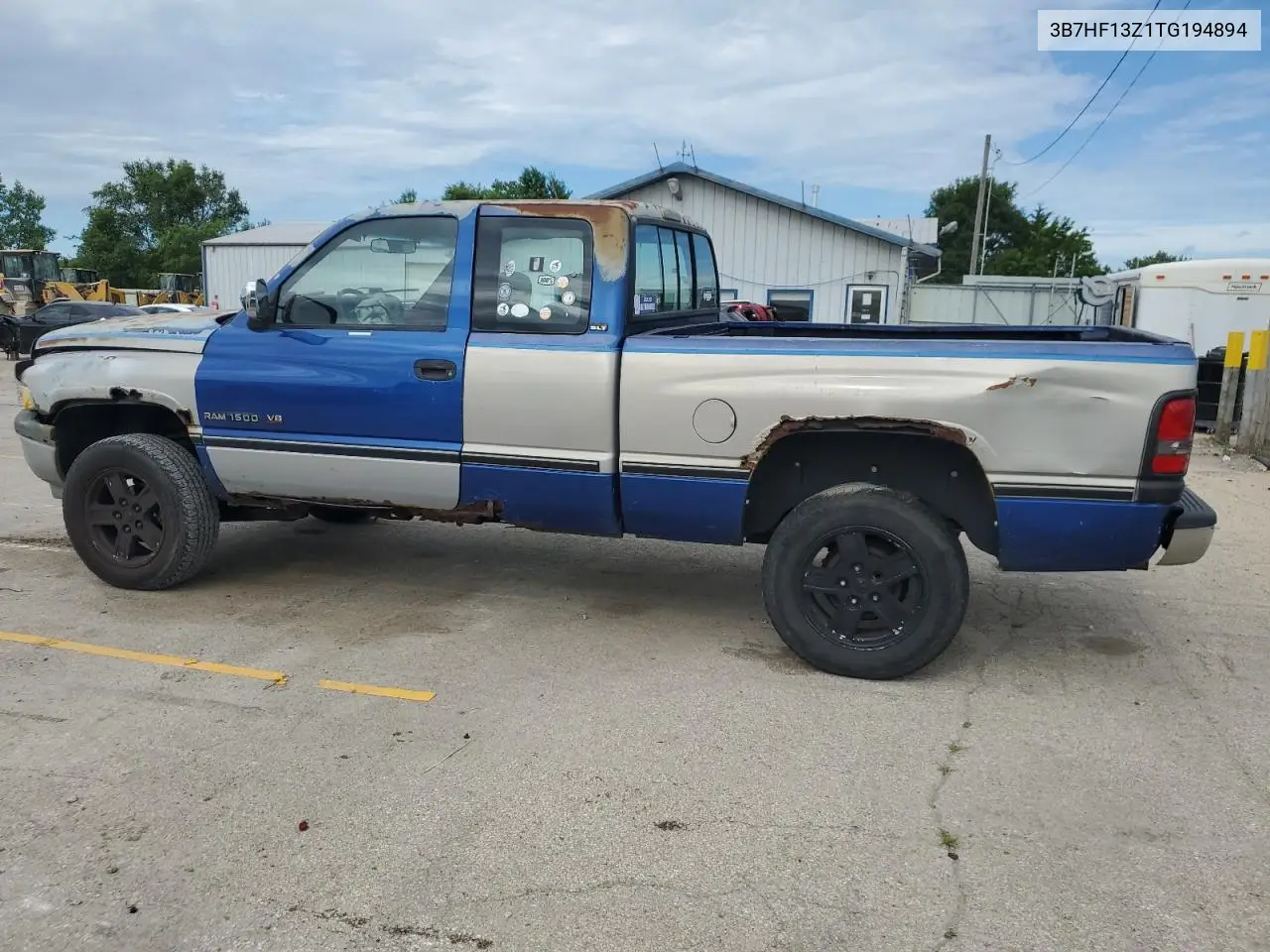 1996 Dodge Ram 1500 VIN: 3B7HF13Z1TG194894 Lot: 62724645