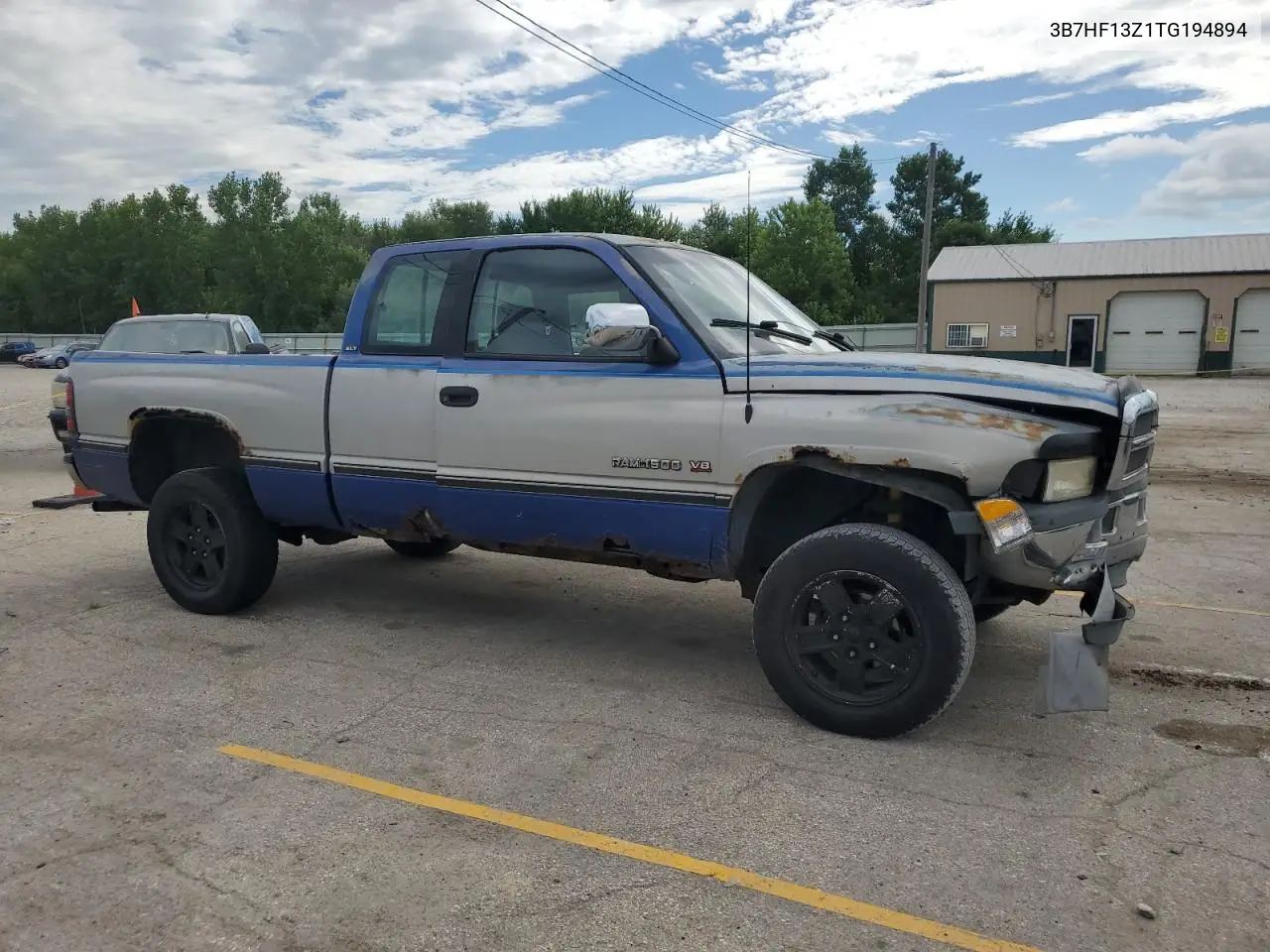 1996 Dodge Ram 1500 VIN: 3B7HF13Z1TG194894 Lot: 62724645