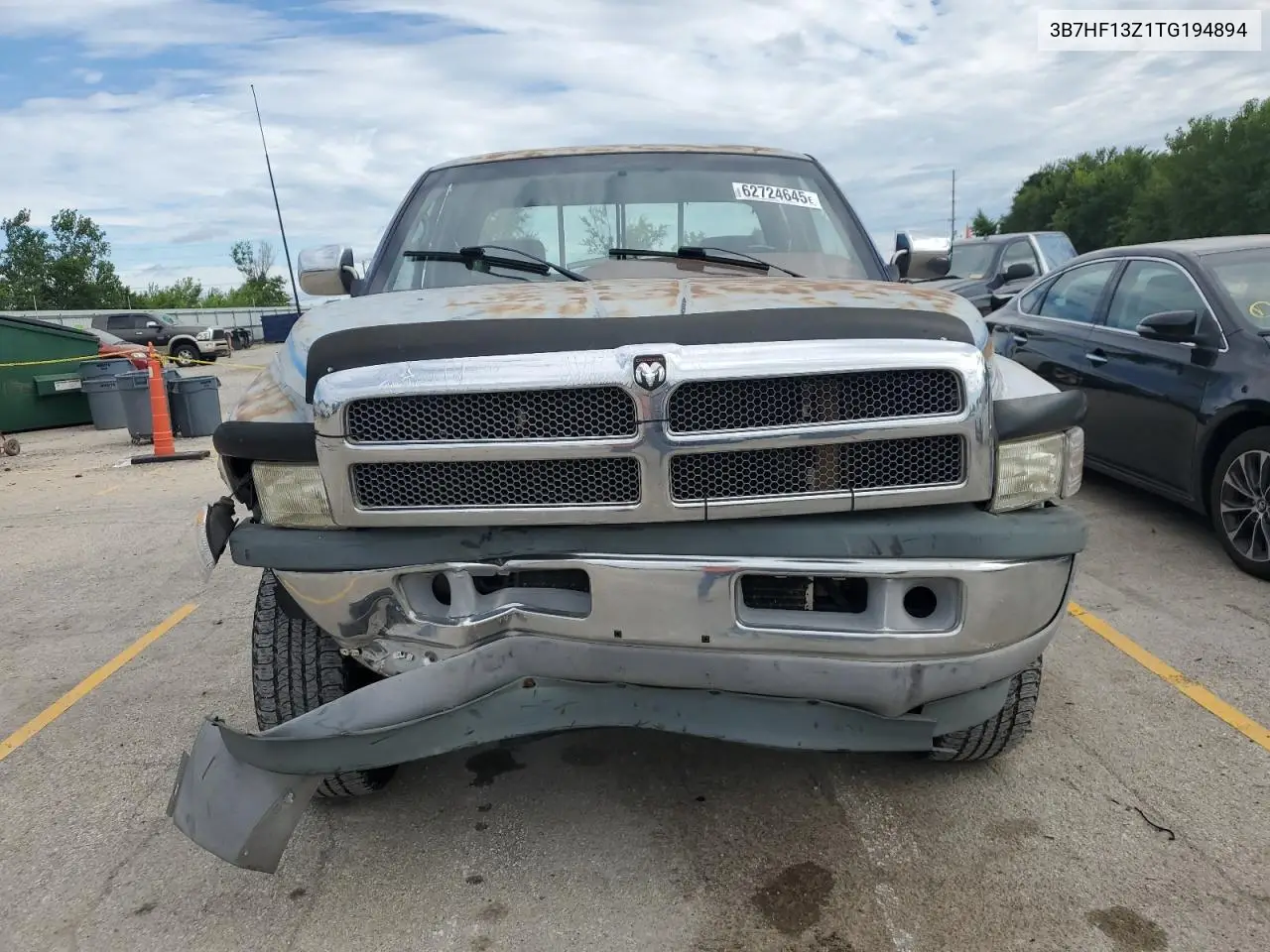 1996 Dodge Ram 1500 VIN: 3B7HF13Z1TG194894 Lot: 62724645