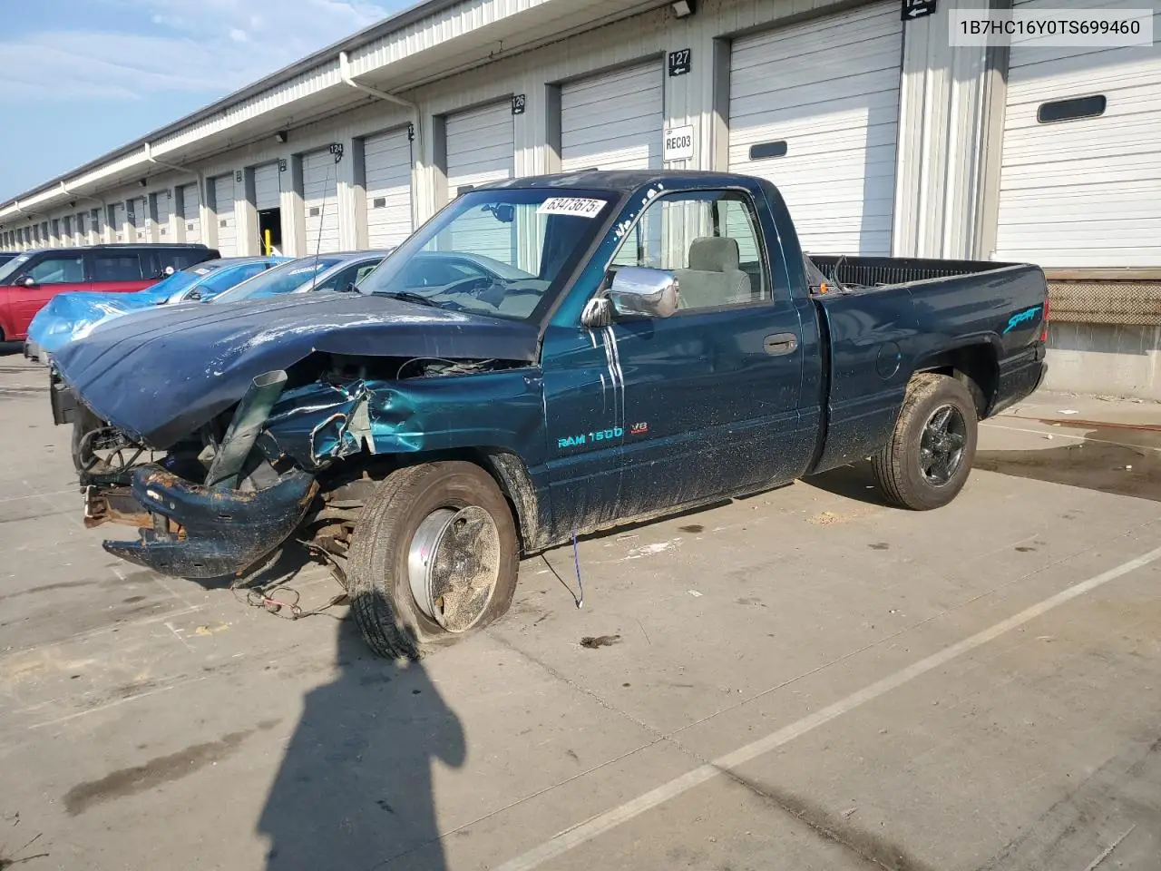1996 Dodge Ram 1500 VIN: 1B7HC16Y0TS699460 Lot: 63473675