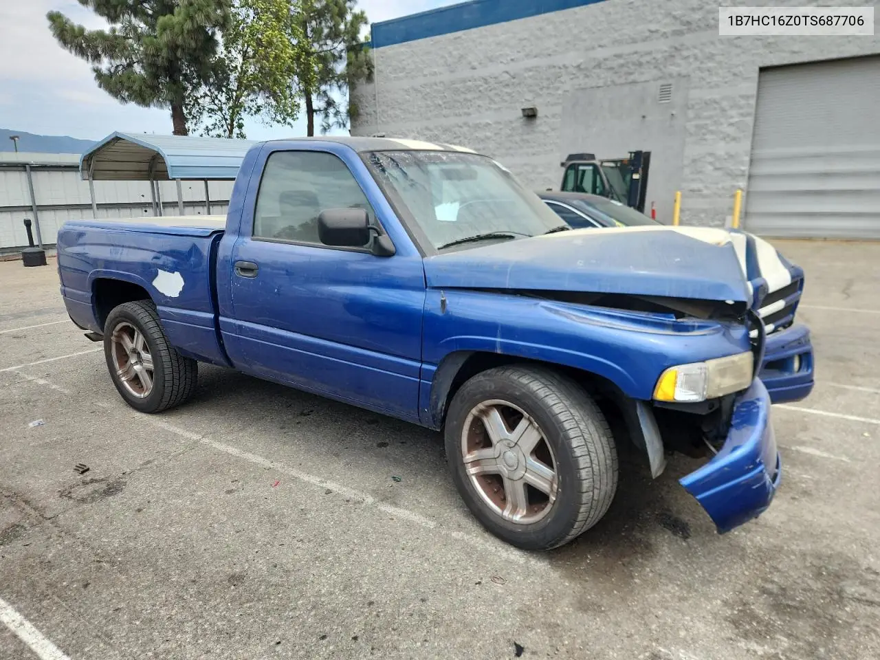 1996 Dodge Ram 1500 VIN: 1B7HC16Z0TS687706 Lot: 64894655