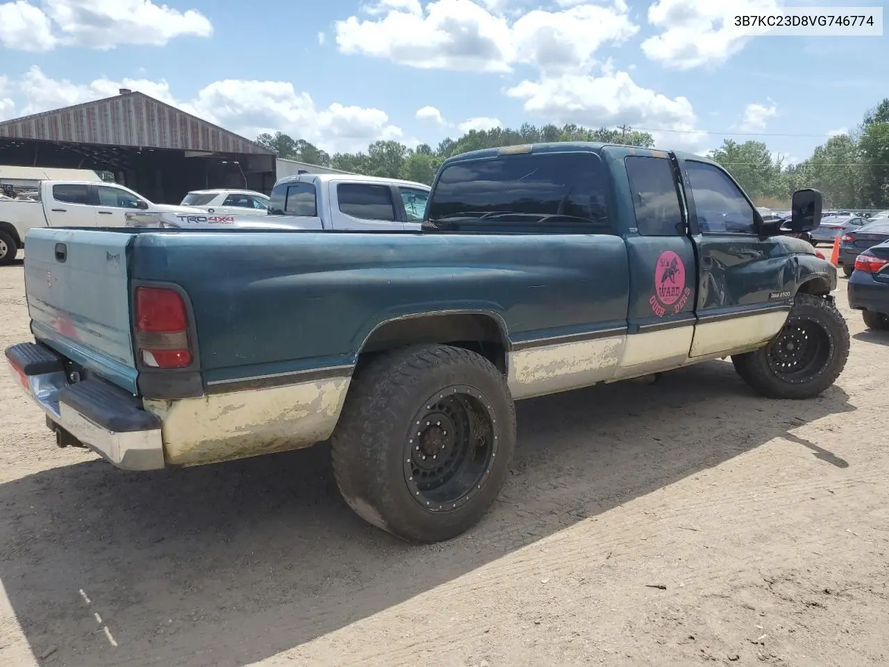 1997 Dodge Ram 2500 VIN: 3B7KC23D8VG746774 Lot: 54536375
