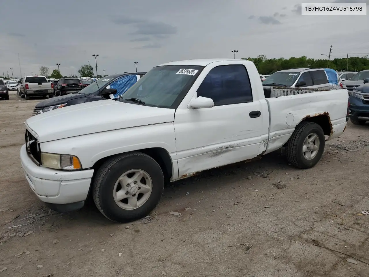 1997 Dodge Ram 1500 VIN: 1B7HC16Z4VJ515798 Lot: 56578535