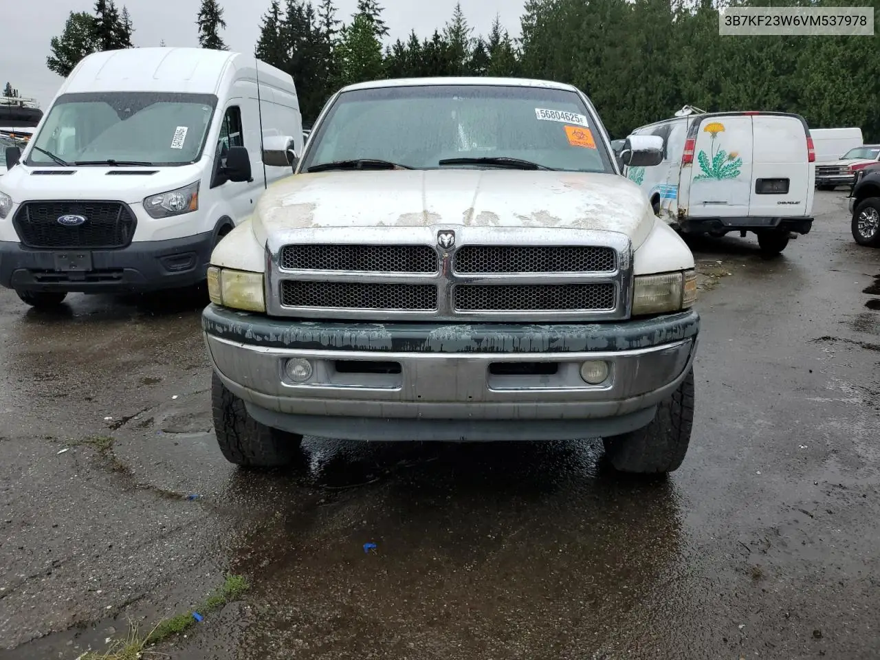 1997 Dodge Ram 2500 VIN: 3B7KF23W6VM537978 Lot: 56804625