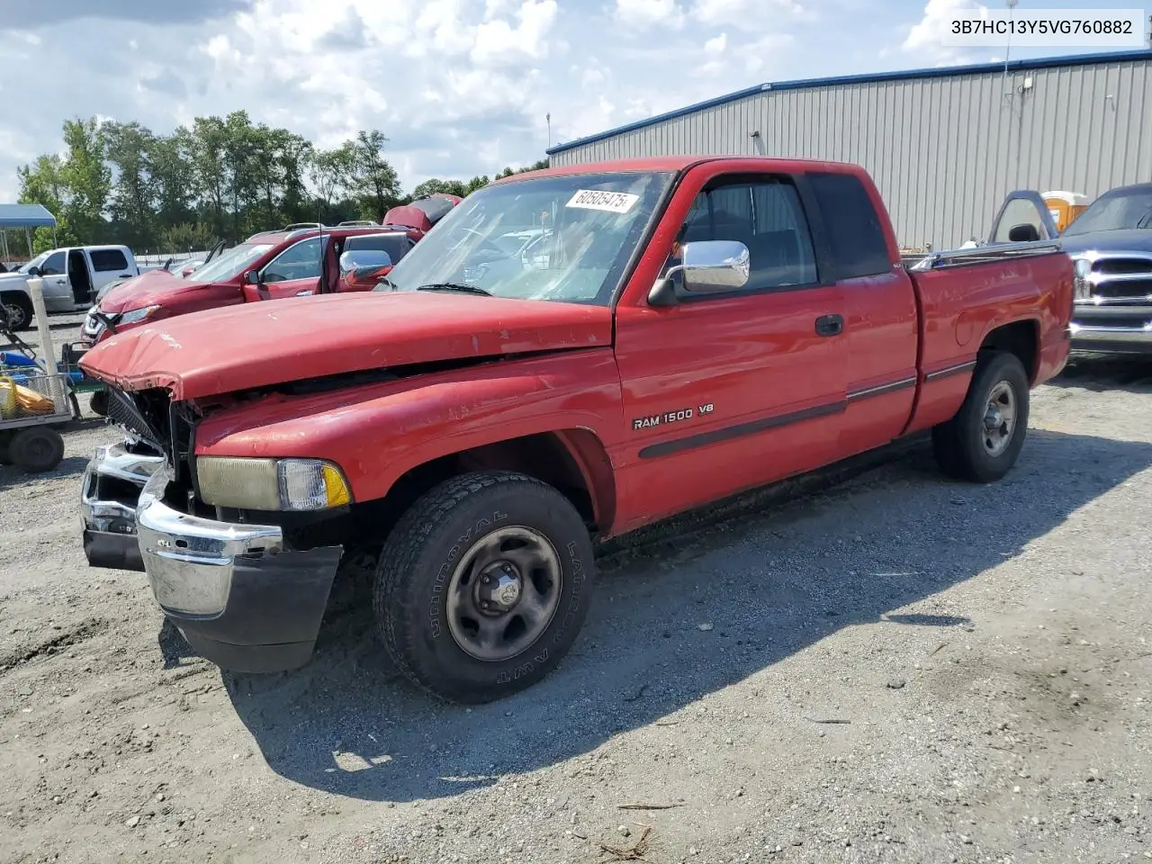 1997 Dodge Ram 1500 VIN: 3B7HC13Y5VG760882 Lot: 60505475