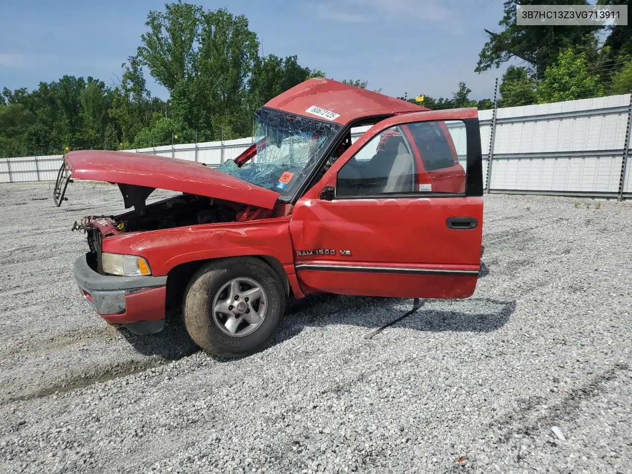 1997 Dodge Ram 1500 VIN: 3B7HC13Z3VG713911 Lot: 60672125