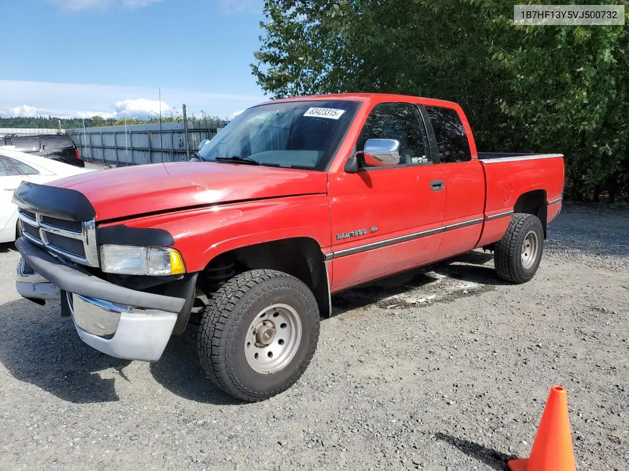 1997 Dodge Ram 1500 VIN: 1B7HF13Y5VJ500732 Lot: 63423315