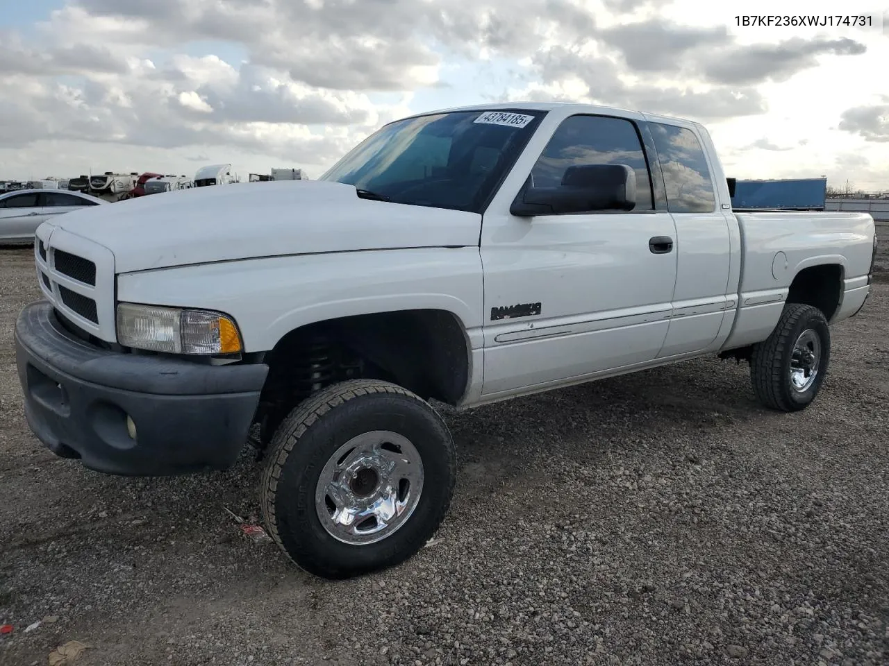 1998 Dodge Ram 2500 VIN: 1B7KF236XWJ174731 Lot: 43784185