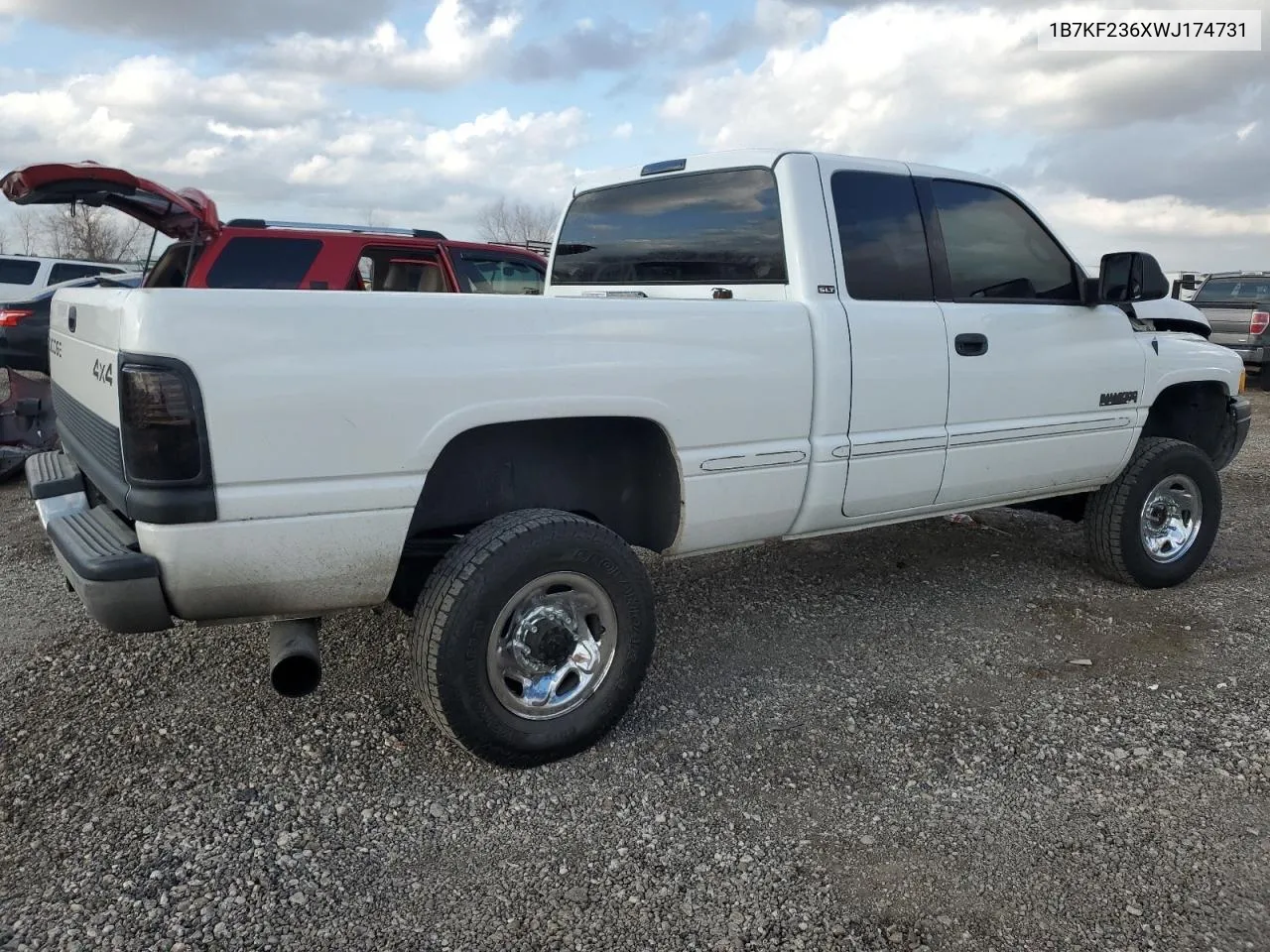 1998 Dodge Ram 2500 VIN: 1B7KF236XWJ174731 Lot: 43784185