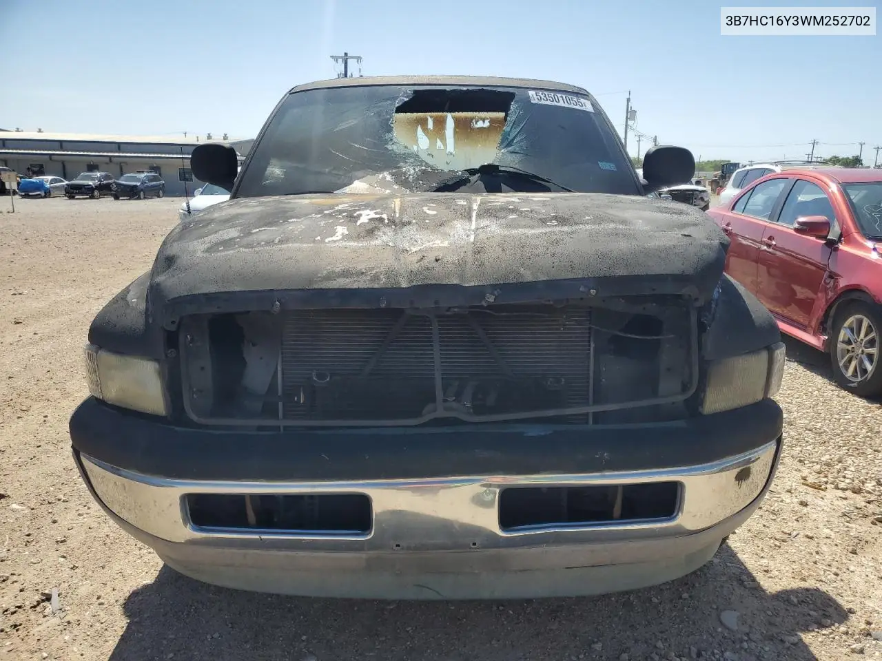 1998 Dodge Ram 1500 VIN: 3B7HC16Y3WM252702 Lot: 53501055