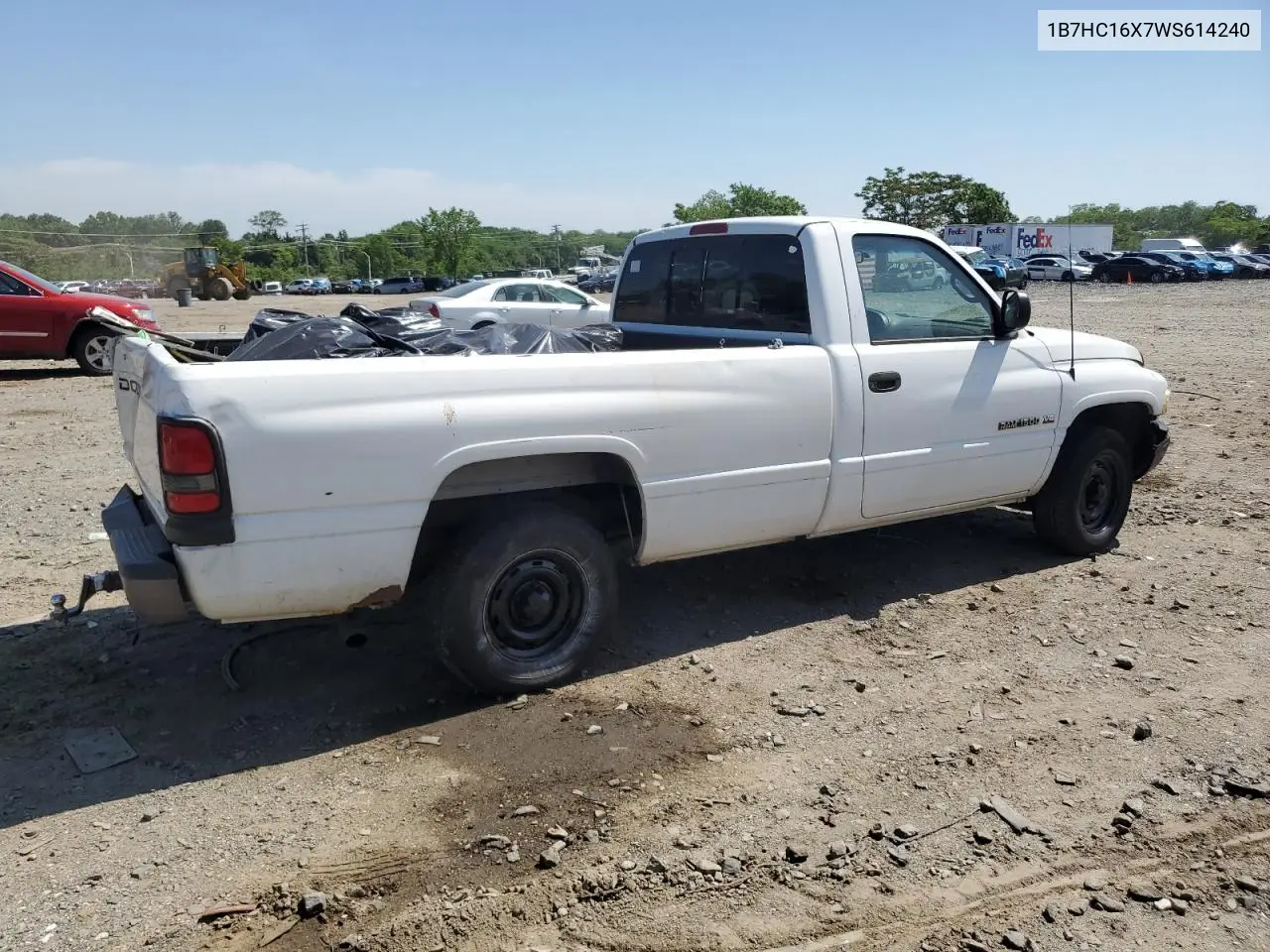 1998 Dodge Ram 1500 VIN: 1B7HC16X7WS614240 Lot: 56650075
