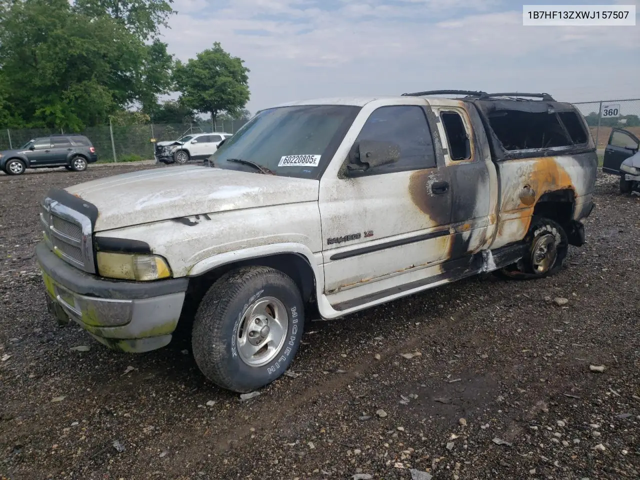 1998 Dodge Ram 1500 VIN: 1B7HF13ZXWJ157507 Lot: 60220805