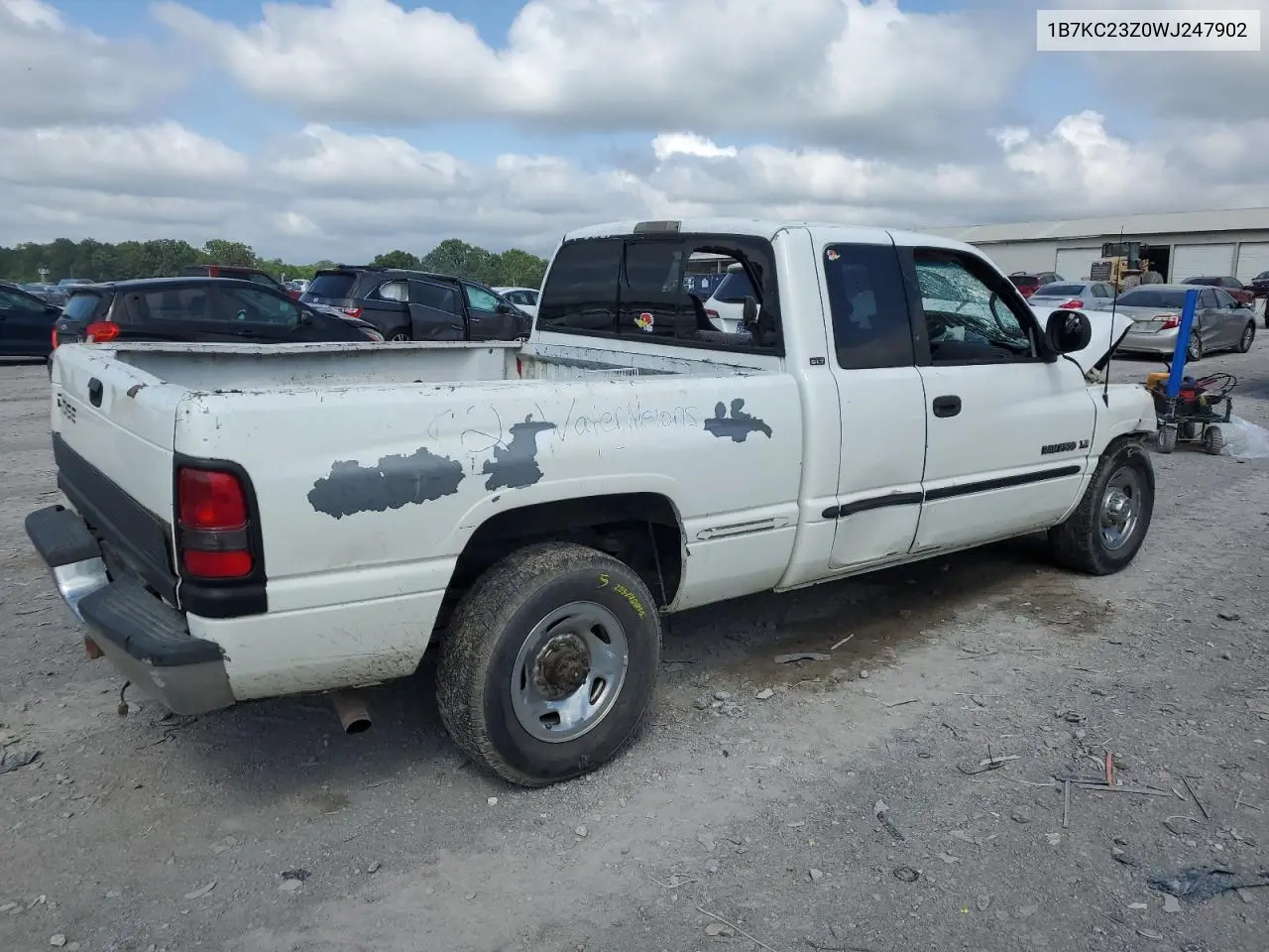 1998 Dodge Ram 2500 VIN: 1B7KC23Z0WJ247902 Lot: 62773495
