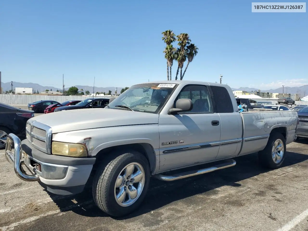 1998 Dodge Ram 1500 VIN: 1B7HC13Z2WJ126387 Lot: 63281275
