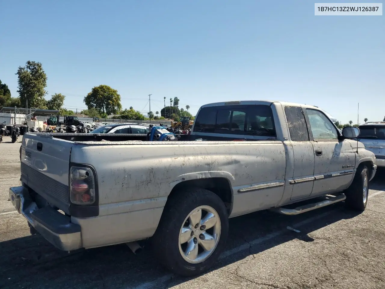 1998 Dodge Ram 1500 VIN: 1B7HC13Z2WJ126387 Lot: 63281275