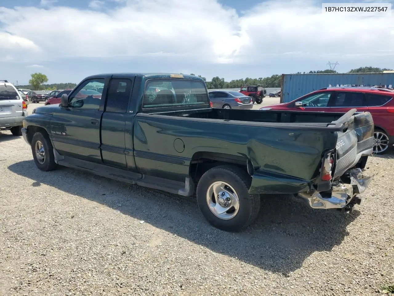 1998 Dodge Ram 1500 VIN: 1B7HC13ZXWJ227547 Lot: 63318115